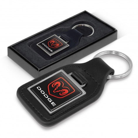 Baron Leather Key Ring - Square - Simply Merchandise