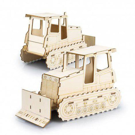 BRANDCRAFT Bulldozer Wooden Model - Simply Merchandise