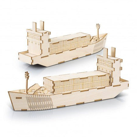 BRANDCRAFT Cargo Ship Wooden Model - Simply Merchandise