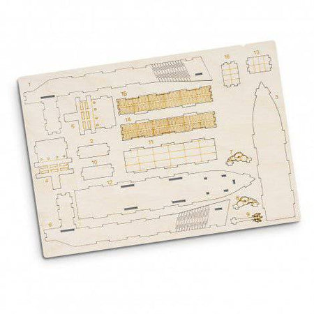 BRANDCRAFT Cargo Ship Wooden Model - Simply Merchandise