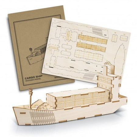 BRANDCRAFT Cargo Ship Wooden Model - Simply Merchandise