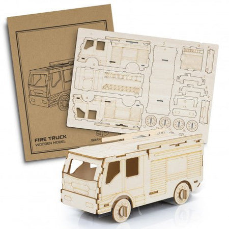 BRANDCRAFT Fire Truck Wooden Model - Simply Merchandise