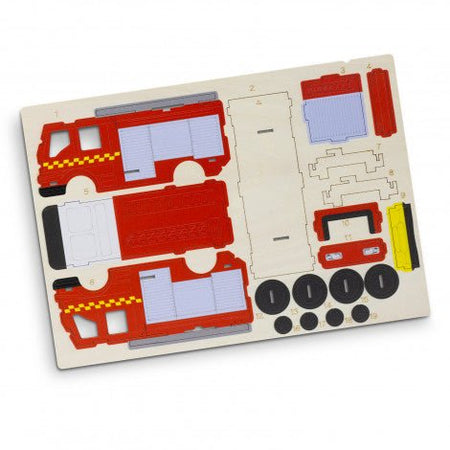 BRANDCRAFT Fire Truck Wooden Model - Simply Merchandise