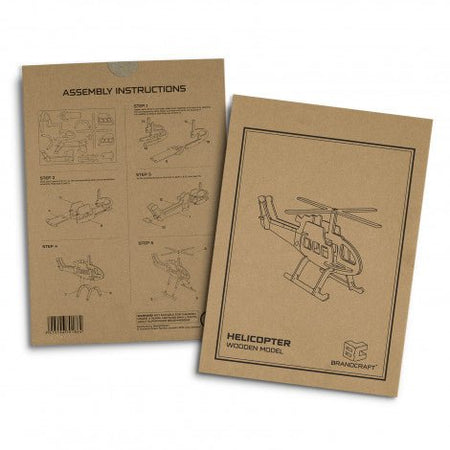 BRANDCRAFT Helicopter Wooden Model - Simply Merchandise