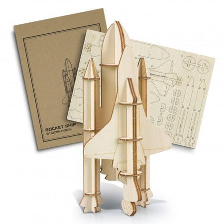 BRANDCRAFT Rocket Ship Wooden Model - Simply Merchandise