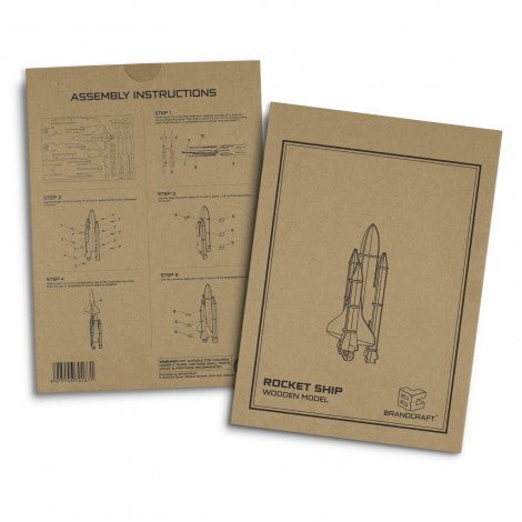 BRANDCRAFT Rocket Ship Wooden Model - Simply Merchandise