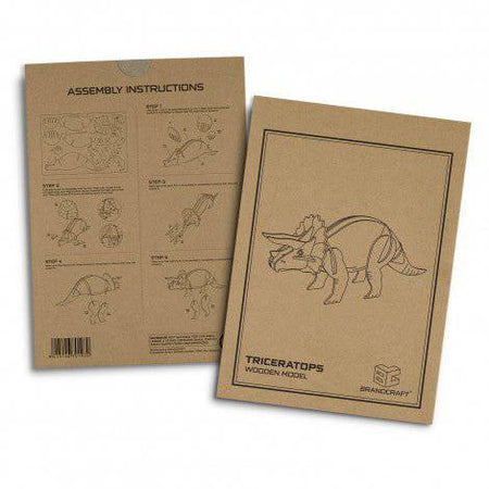 BRANDCRAFT Triceratops Wooden Model - Simply Merchandise