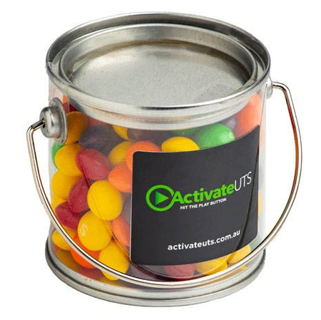 Branded Bucket with Sticker - 170g Skittles - Simply Merchandise