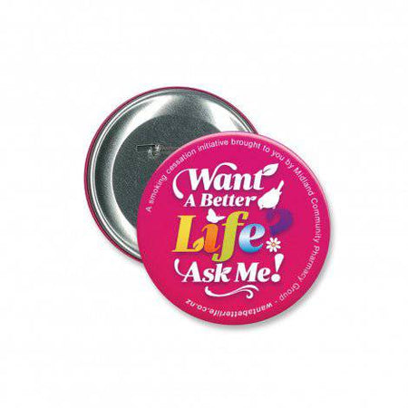 Button Badge Round - 90mm - Simply Merchandise