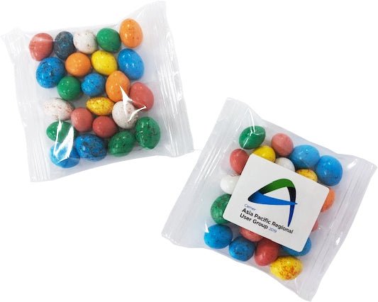 Candy Coated Chocolate Eggs in Bag 50G - Simply Merchandise