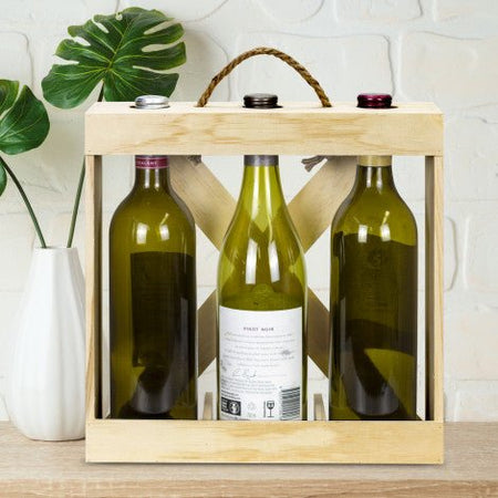 Catalonia Wine Crate - Triple - Simply Merchandise