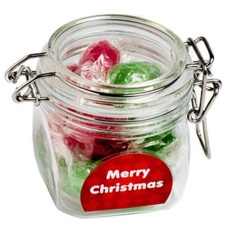 Christmas Twist Wrapped Boiled Lollies in Canister 100G - Simply Merchandise