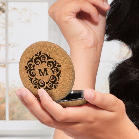 Cork Compact Mirror - Simply Merchandise