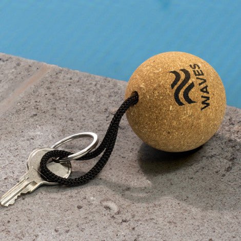 Cork Floating Key Ring - Round - Simply Merchandise