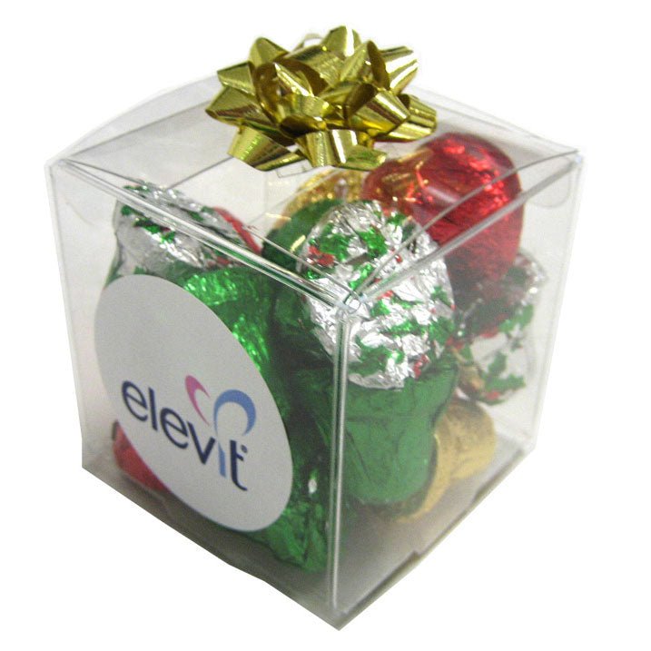 Cube filled with Christmas Chocolates 60g - Simply Merchandise