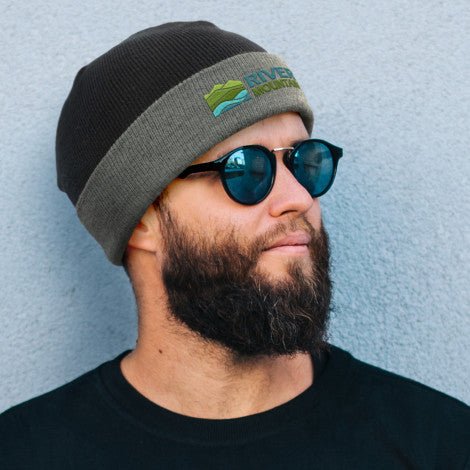 Everest Two Toned Beanie - Simply Merchandise