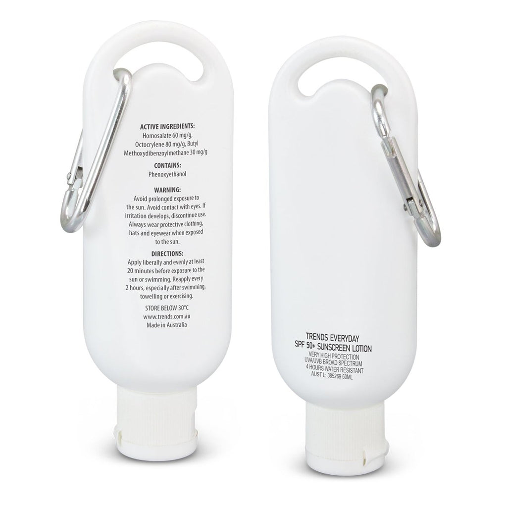 Everyday SPF 50+ Carabiner Sunscreen 50ml - Simply Merchandise