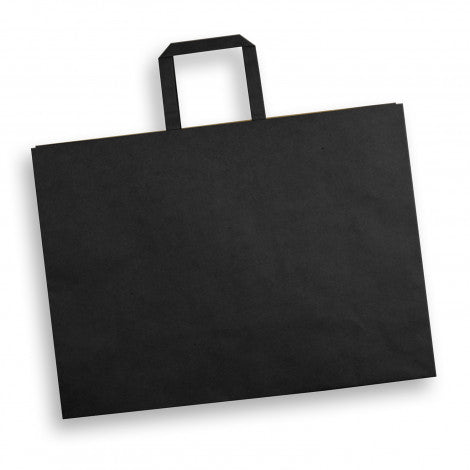 Extra Large Flat Handle Paper Bag Landscape - Simply Merchandise