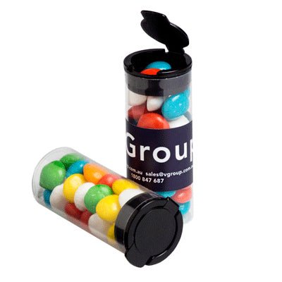 Flip Lid Tube filled with Chewy Fruits 35g - Simply Merchandise