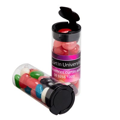 Flip Lid Tube filled with Jelly Beans 35g - Simply Merchandise