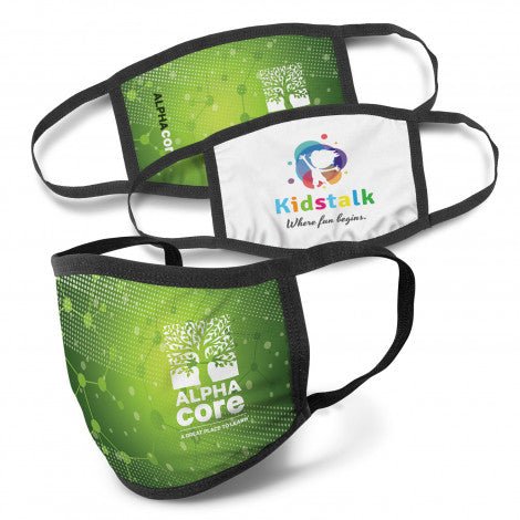 Full Colour 3 - Ply Reusable Face Mask - Simply Merchandise