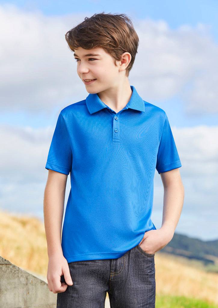 Kids Action Short Sleeve Polo with custom branded logo - Simply Merchandise