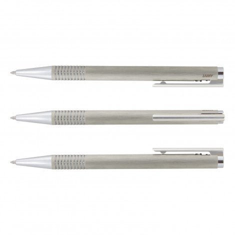 Lamy Logo Pen - Brushed Steel - Simply Merchandise