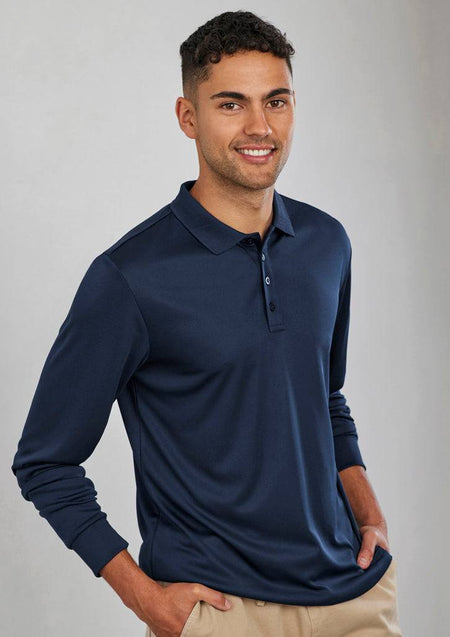 Mens Action Long Sleeve Polo - Simply Merchandise
