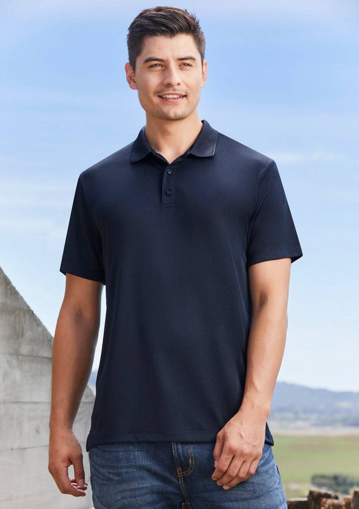 Mens Action Short Sleeve Polo with custom branded logo - Simply Merchandise