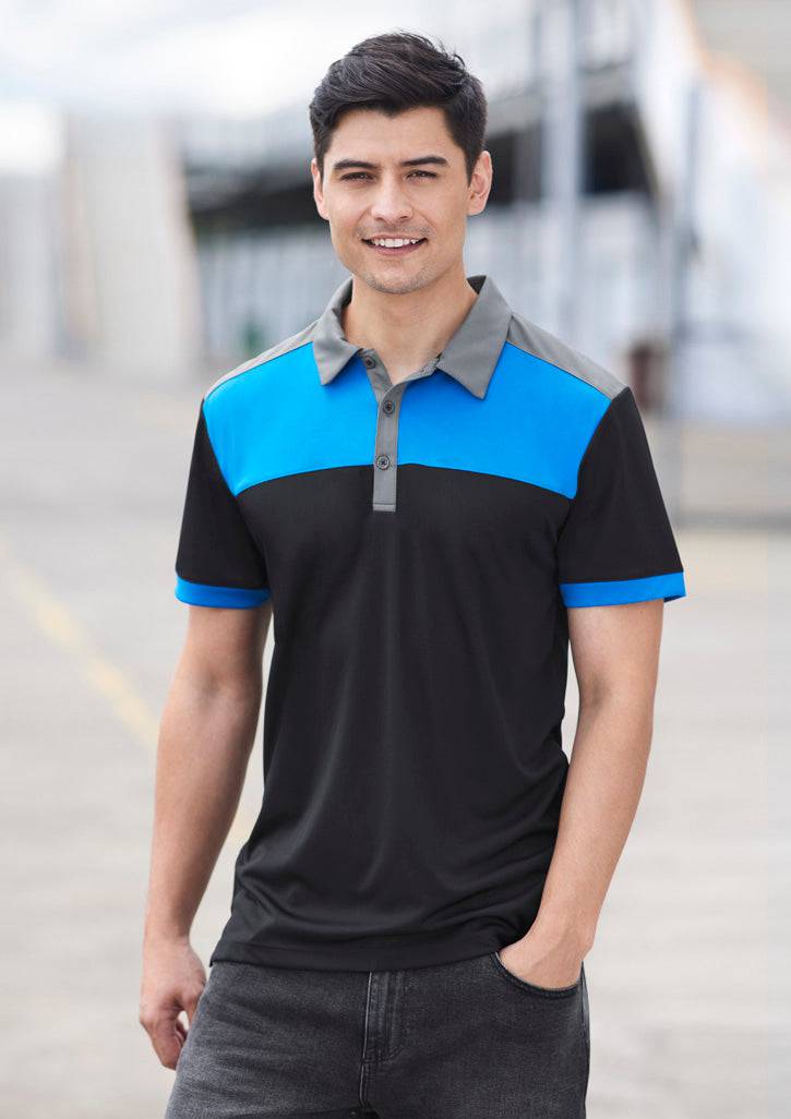 Mens Charger Short Sleeve Polo with custom branded logo - Simply Merchandise