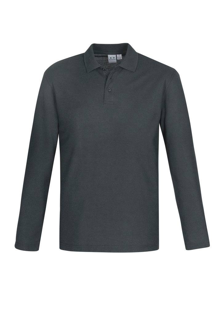 Mens Crew Long Sleeve Polo - Simply Merchandise