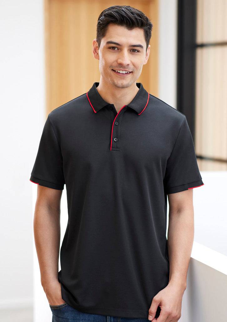 Mens Focus Short Sleeve Polo with custom branded logo - Simply Merchandise