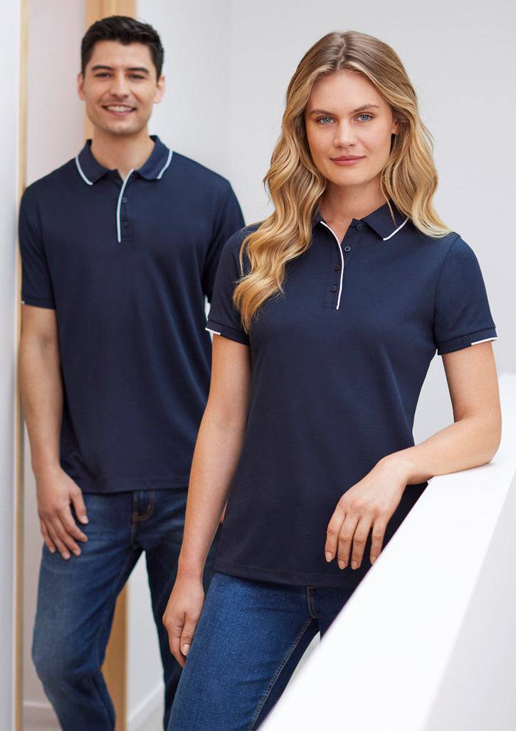 Mens Focus Short Sleeve Polo with custom branded logo - Simply Merchandise