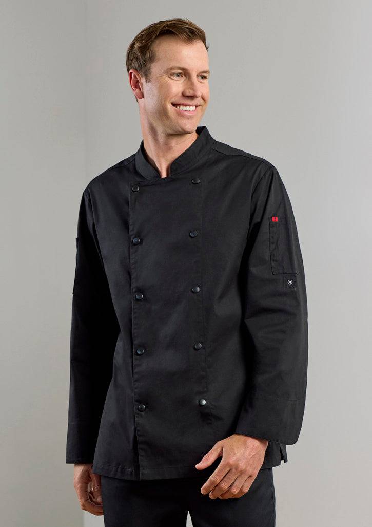 Mens Gusto Long Sleeve Chef Jacket - Simply Merchandise
