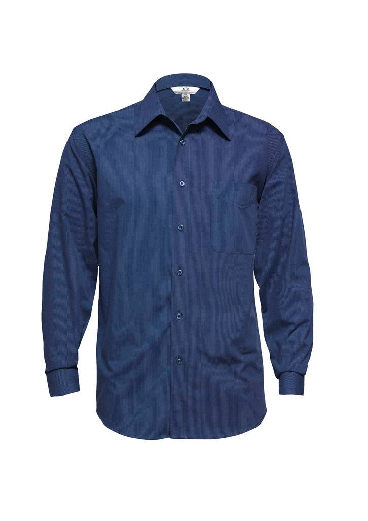 Mens Micro Check Long Sleeve Shirt - Simply Merchandise