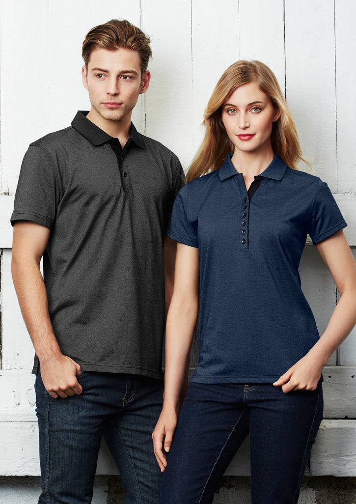 Mens Shadow Short Sleeve Polo with custom branded logo - Simply Merchandise