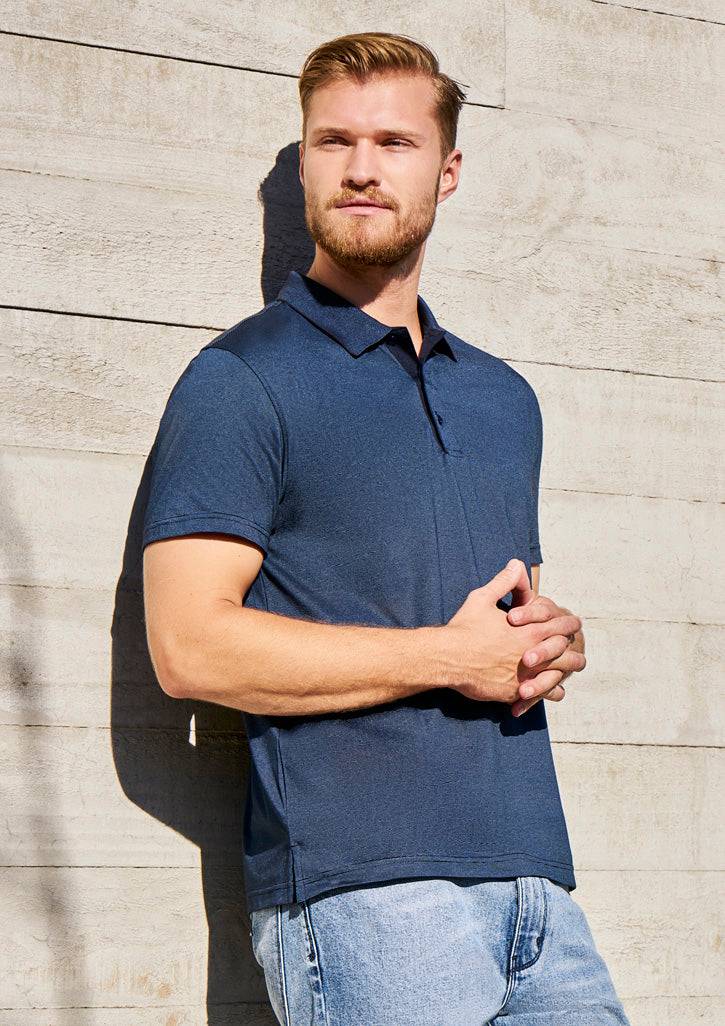 Mens Shadow Short Sleeve Polo with custom branded logo - Simply Merchandise