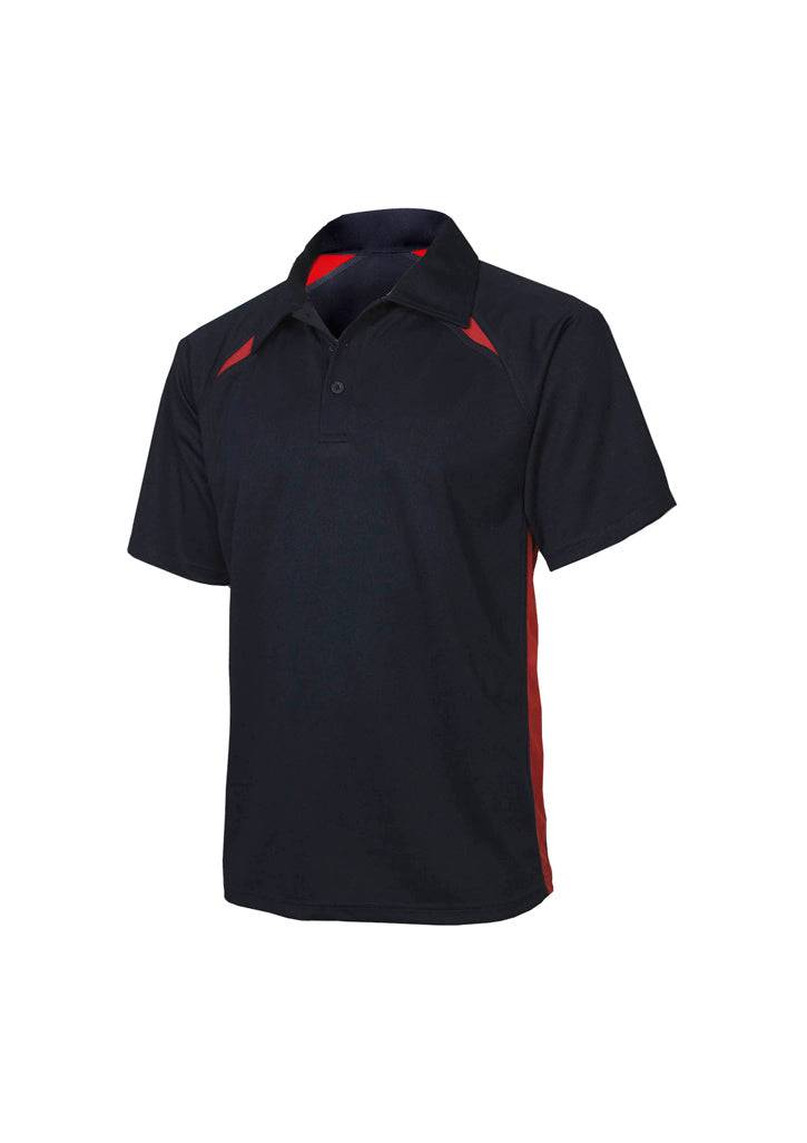 Mens Splice Short Sleeve Polo with custom branded logo - Simply Merchandise