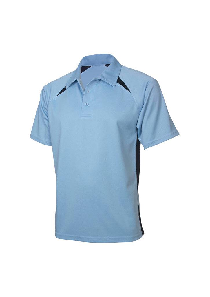 Mens Splice Short Sleeve Polo with custom branded logo - Simply Merchandise
