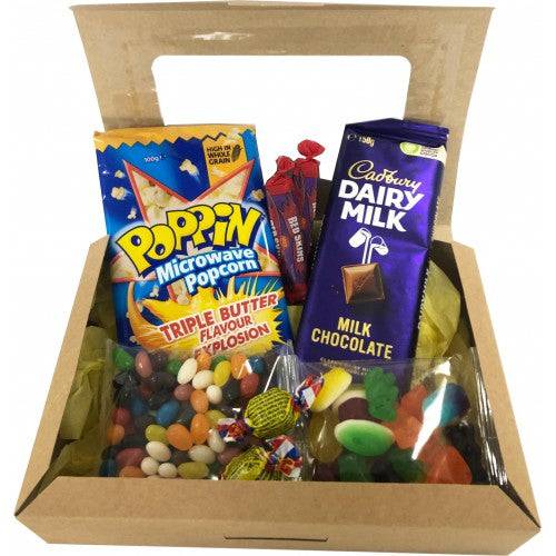Movie Night Kraft Care Package with custom branded logo - Simply Merchandise