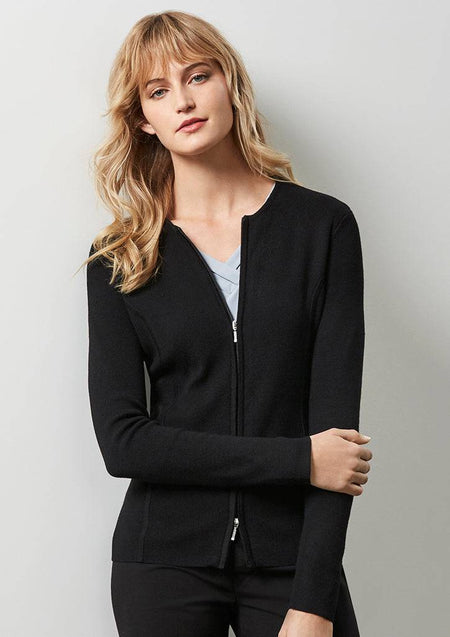 Womens 2-Way Zip Cardigan - Simply Merchandise