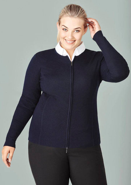 Womens 2-Way Zip Cardigan - Simply Merchandise