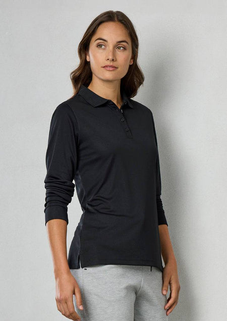 Womens Action Long Sleeve Polo - Simply Merchandise