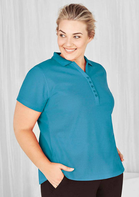 Womens Crew Short Sleeve Polo - Simply Merchandise