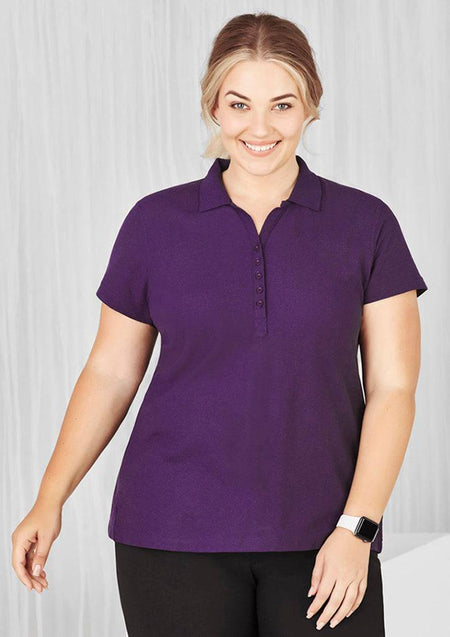 Womens Crew Short Sleeve Polo - Simply Merchandise