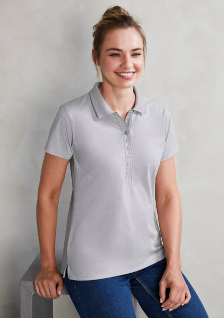 Womens Shadow Short Sleeve Polo - Simply Merchandise