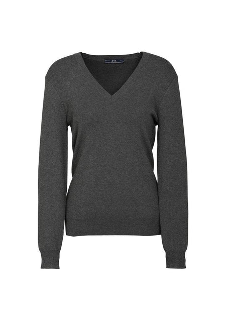 Womens V-Neck Knit Pullover - Simply Merchandise